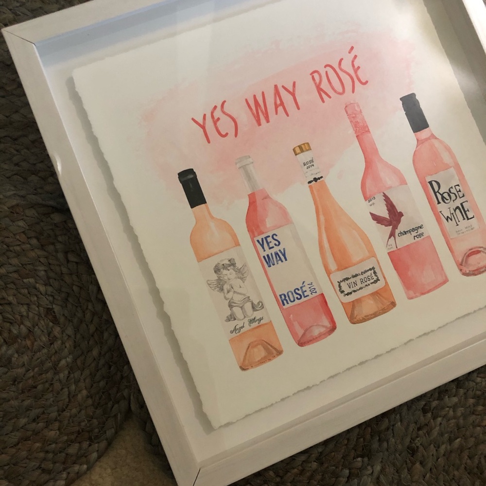 Yes Way Rosé wall art 🥂